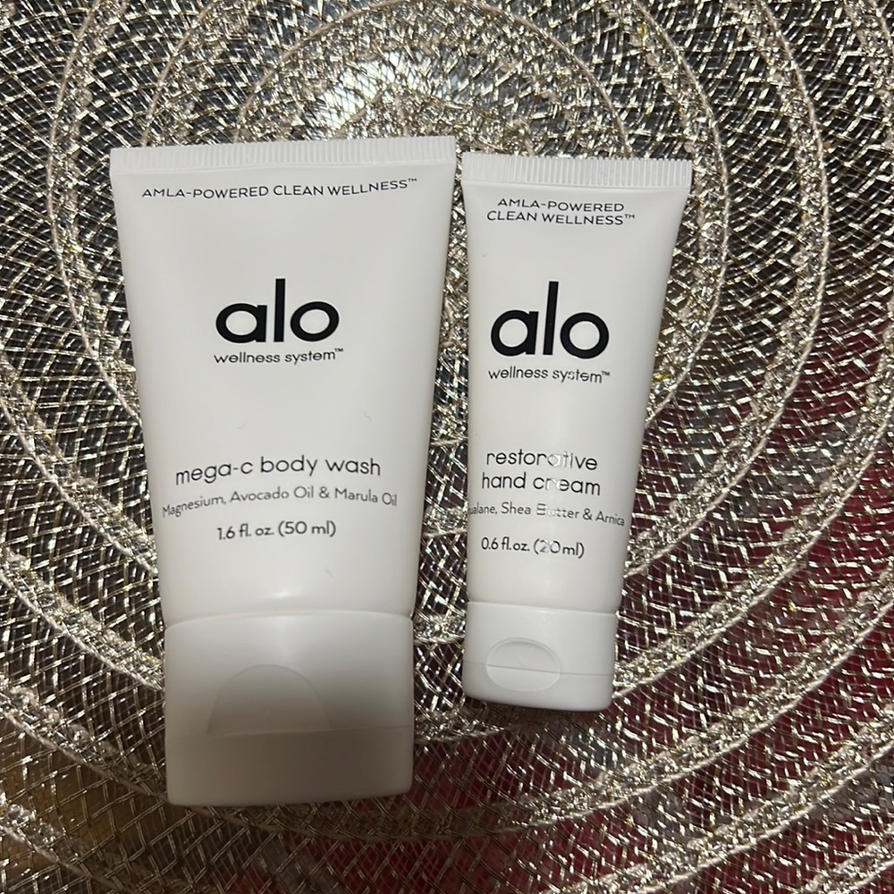 Alo yoga body wash and hand cream